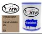 Preview: Volkswagen, Sand Metallic 2C, Z8: 500ml Lackdose, von ATW Autoteile West.